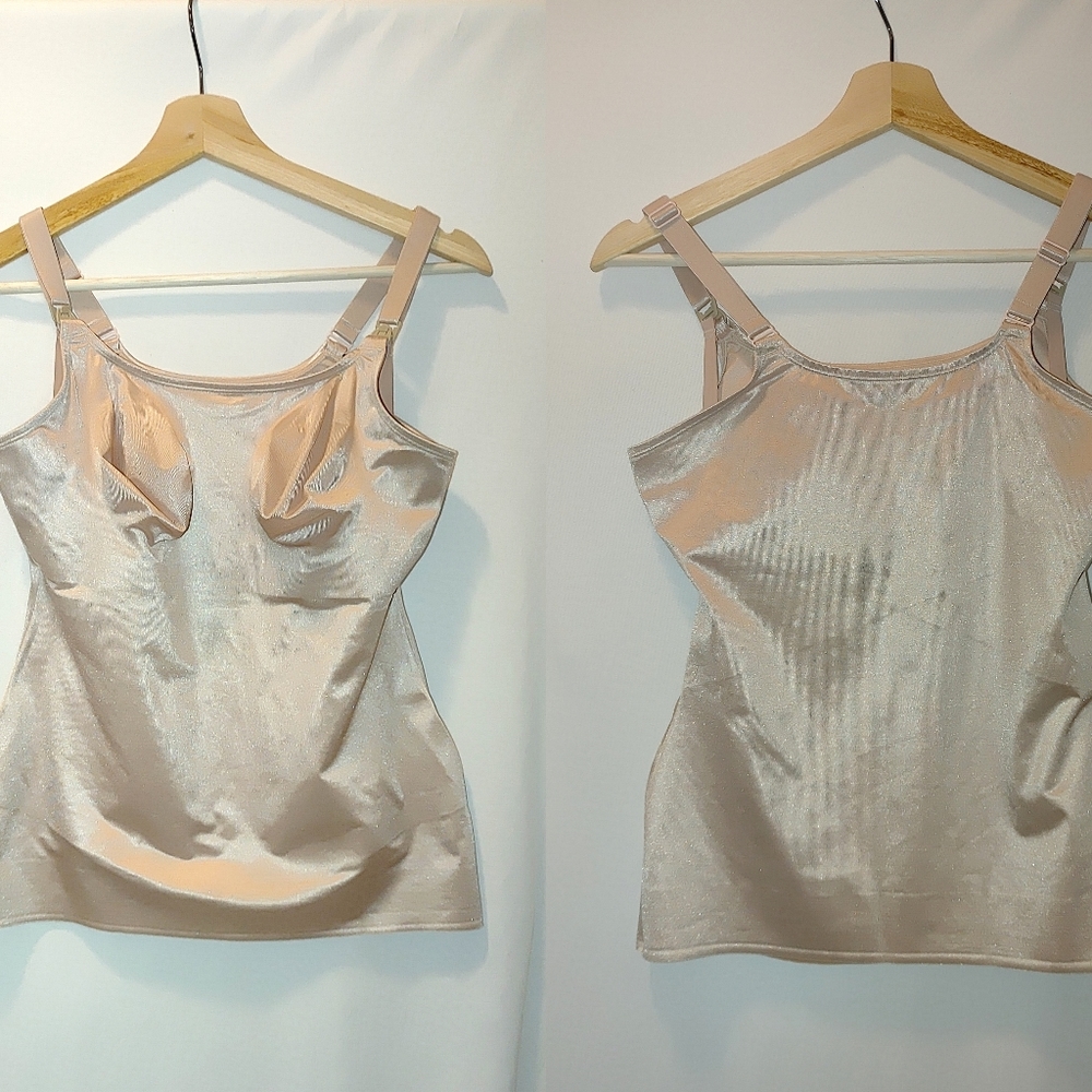 Ruby Ribbon Nursing Cami Light Beige Tan Pale 38 Style 3036 Compression Tank